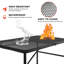 Table de camping noire portable, pliante et légère, idéale pour le camping