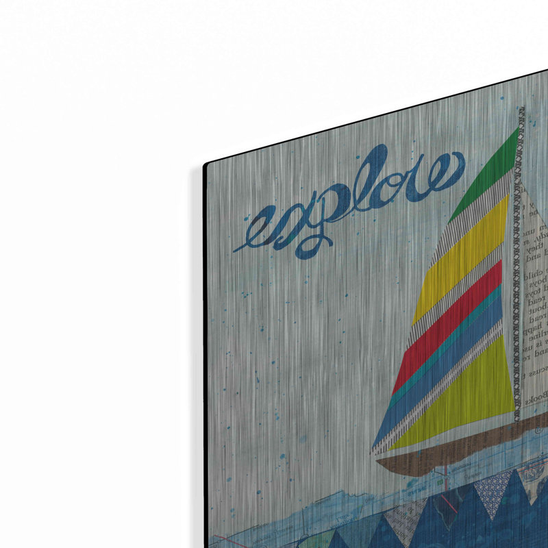 «Rainbow Spinnakers IV» par Courtney Prahl, H 12 po x l 12 po