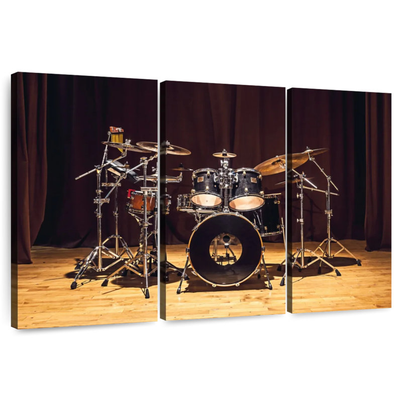 Abarca Drum Set On Stage, 32" H x 50" W