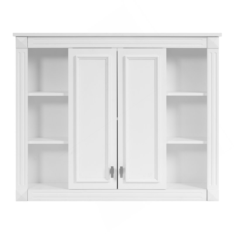 36'' X 28'' Medicine Cabinet, Wall Mounted Bathroom Storage Cabinet, With 1 Adjustable Shelf, Wall-Mounted Medicine Cabinet For Bathroom, Soft-Closing Hinges, Swing-Open Doors