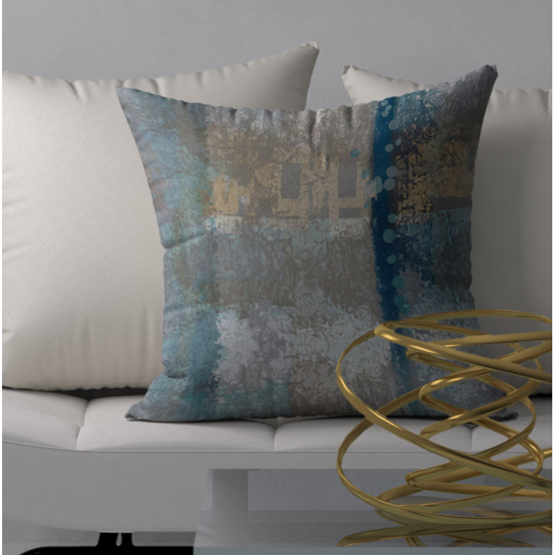 Housse de coussin carrée scintillante et insert, 24 po x 24 po
