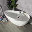 Baignoire autoportante en pierre artificielle 59 po