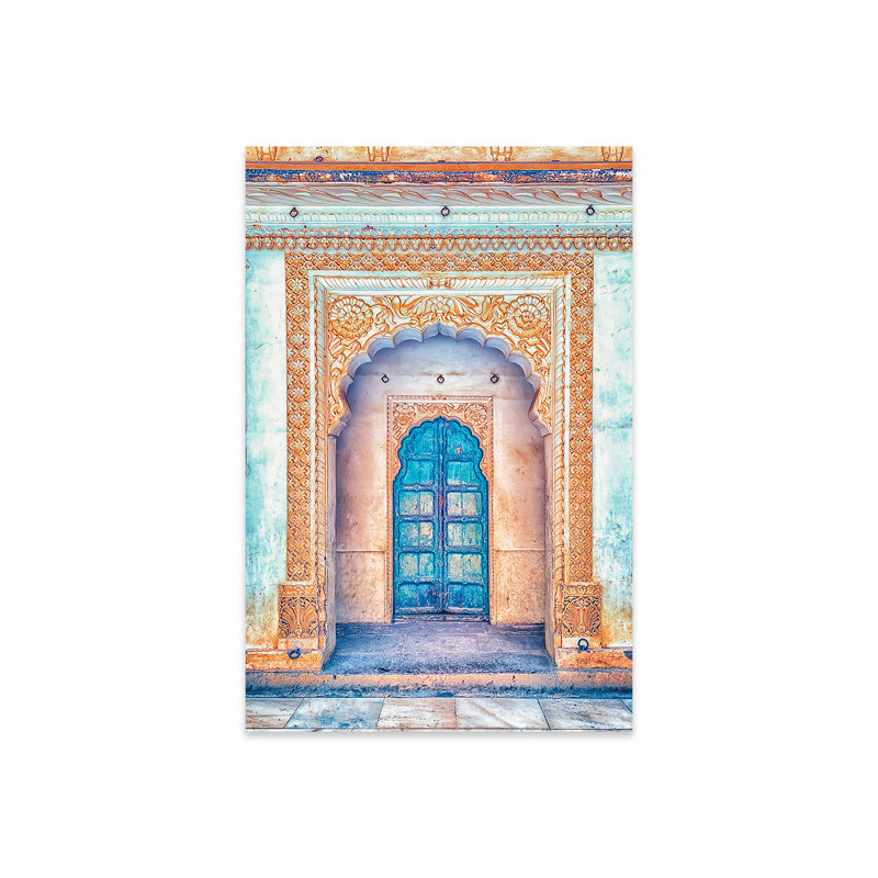 «Rajasthan Blue Door» par Manjik, peinture