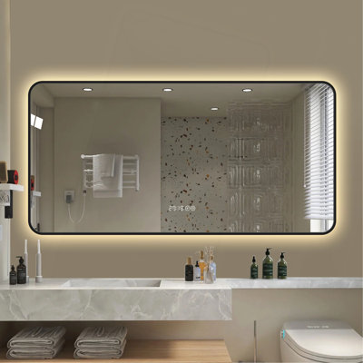 Miroir mural noir