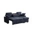 Ensemble de canapé modulaire multi-fonctionnel avec plateau porte-gobelet amovible, chaise de rangement intégrée et dossiers réglables