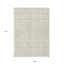 Tapis intérieur / extérieur ivoire et beige à motif géométrique 9 pi x 12 pi