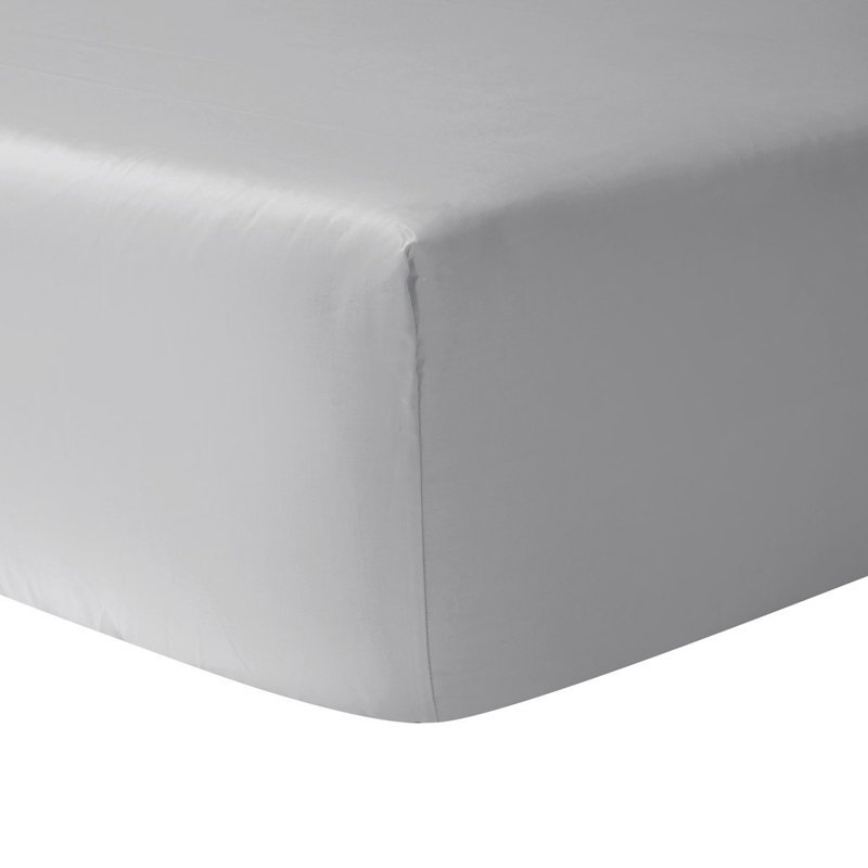 Triomphe Fitted Sheet, King Fitted Sheet, Silver