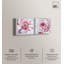 «Blush Pink Floral Art», ensemble de 2 impressions sur toile par -1158974401-1158974459-1158974450