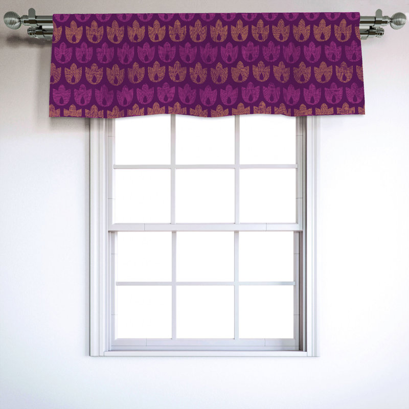 Sateen Ruffled Window Valance