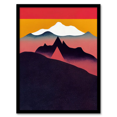 Wild Scottish Mountains Minimalist Scotland Munro Landscape - Single Picture Frame Print