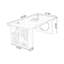 Bureau rectangulaire brun en bois massif-419540117