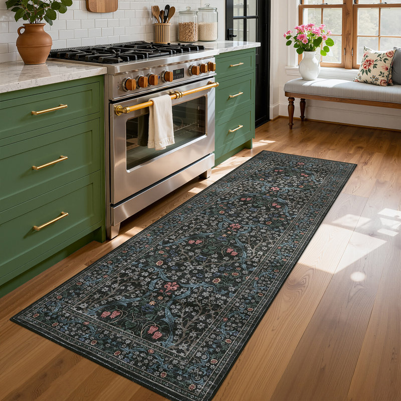 Machine Washable Rug Non Slip Non Shedding Rug Foldable Indoor Carpet for Living Room Bedroom Playroom Dorm Home Office