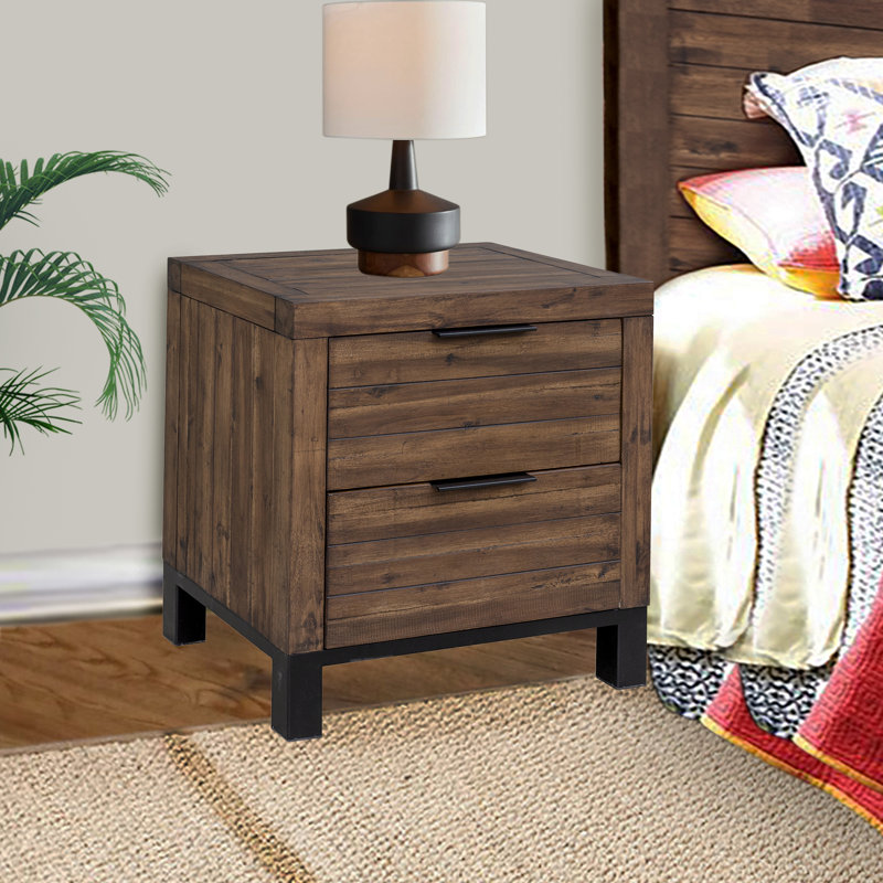 Jassem Two Drawer Nightstand