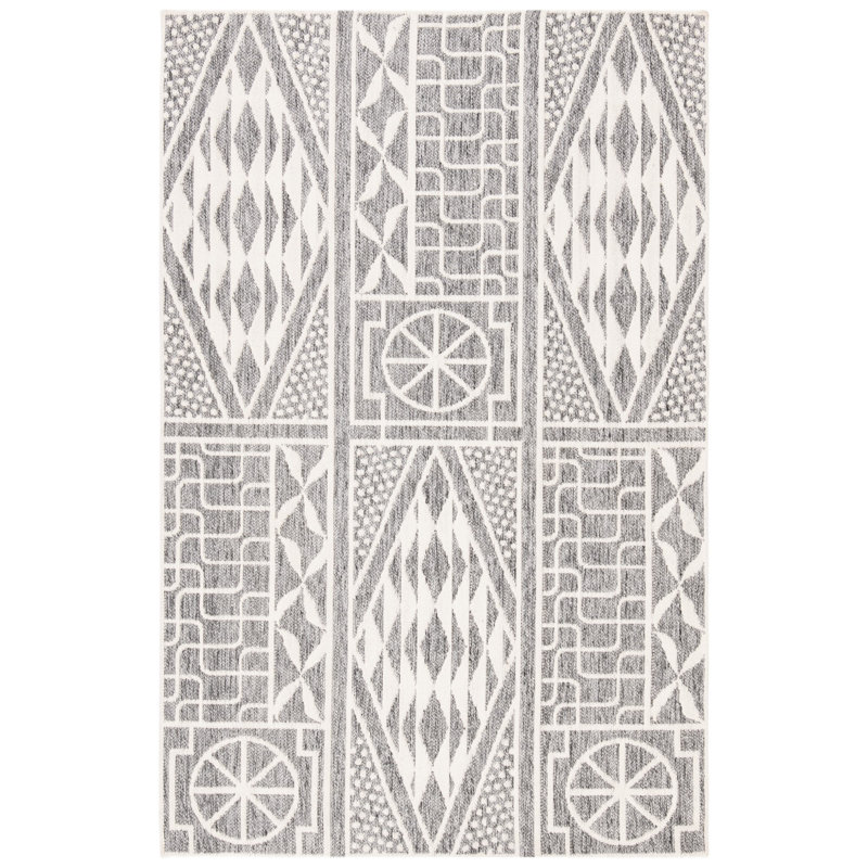 Castillo Hand Loomed Performance Ikat Rug, Rectangle 5' x 8'