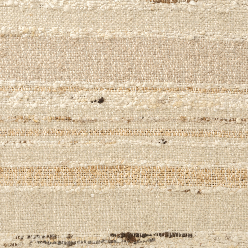 Idra Striped Area Rug in Ivory, Rectangle 5' x 8'