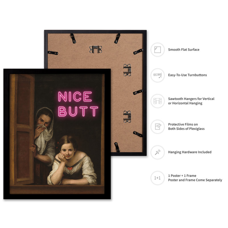 Joli cul, Black Framed, Poster, 24"H x 32"W