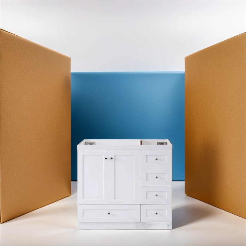 35'' Single Bathroom Vanity Base Only, White