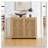 2-Door Rattan  Cabinet With Storage, Retro Coffee Bar Wine Bar Credenza For Living Room/Entryway/Kitchen-1393171119
