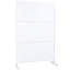 Panneaux de clôture d'intimité extérieurs en métal, 193 cm de haut et 122 cm de large - Autoportants - Blanc - Isolation intérieure et extérieure - Patio, balcon