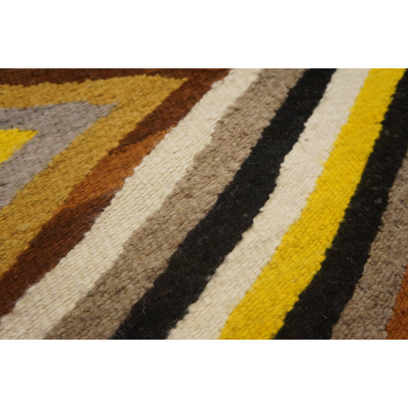Petit tapis à tissage plat Tribal Antique