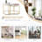 Kyona Modern Nesting Coffee Table Set of 2, Accent Marble Look Stacking Side Table