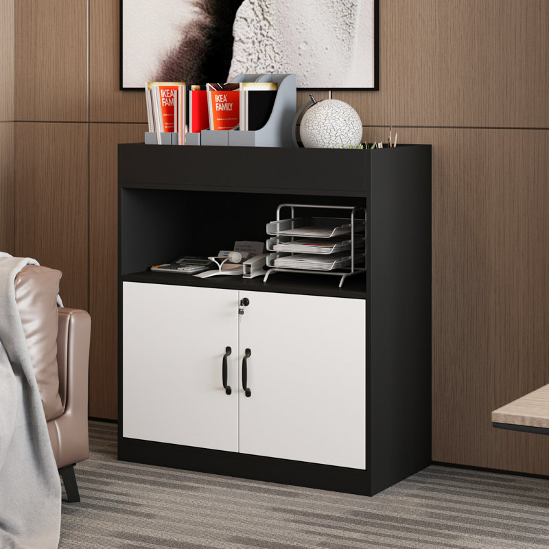 35.4'' H X 31.5'' W Elegant Filing File Storage Cabinet With Lock