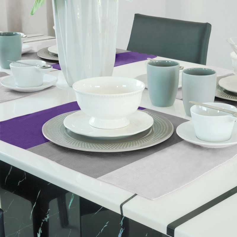 Récapitulatif de 18 po Kansas Cat, Mauve / Gris moyen, Polyester sergé