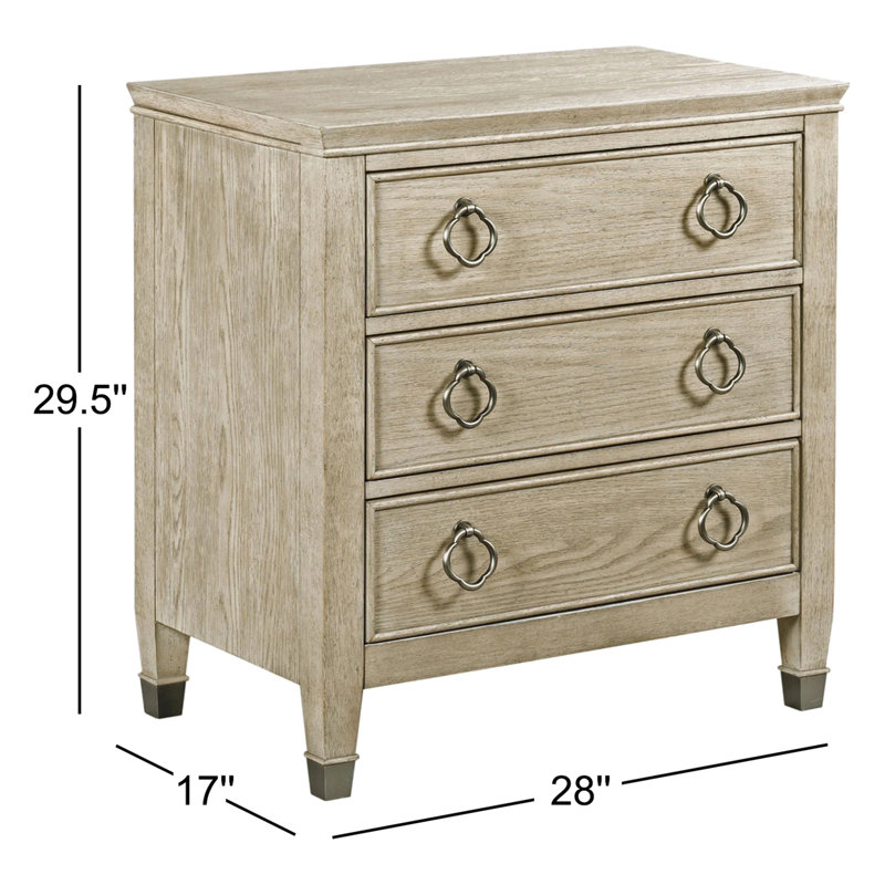 Table de chevet 3 tiroirs Dealmeida