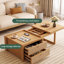 Table basse moderne simple en bois massif