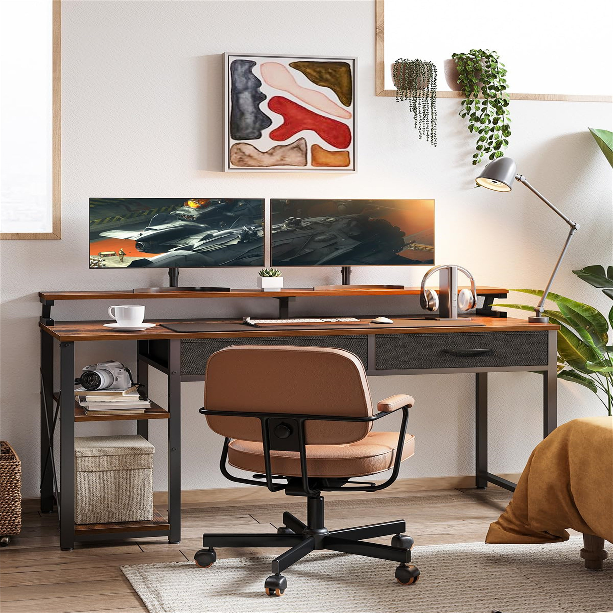 Inbox Zero 120cm W Rectangle Computer Desk | Wayfair.co.uk