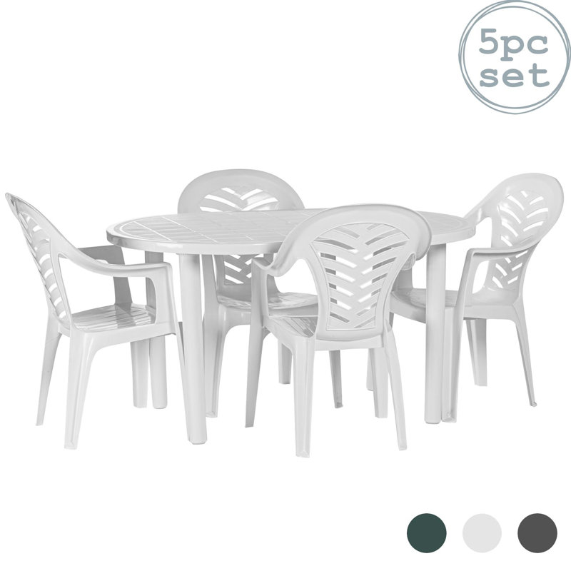 4 Seater Dining, White
