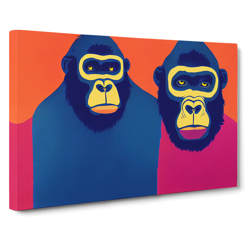 Gorilla Art Vol.2 - Wrapped Canvas, 50cm H x 76cm W x 3cm D