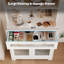 Armoire de rangement de 62 po de hauteur avec tiroirs, armoire de cuisine moderne avec tablette ouverte à 3 niveaux et grand comptoir, pour café, salle à manger-1605481772