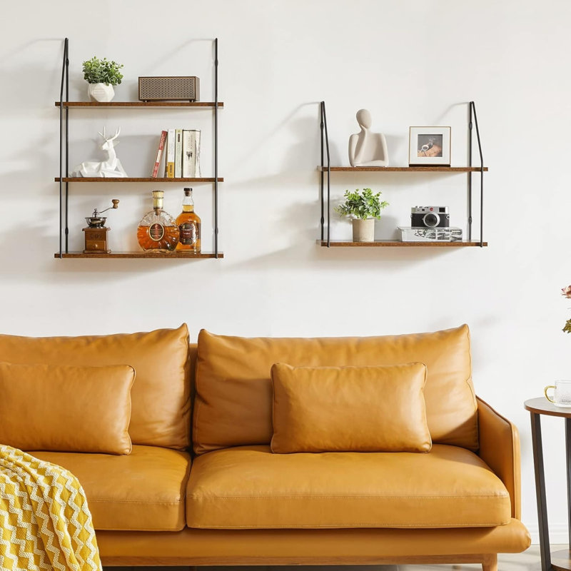 60cm W Metal Wall Mounted Shelving Unit