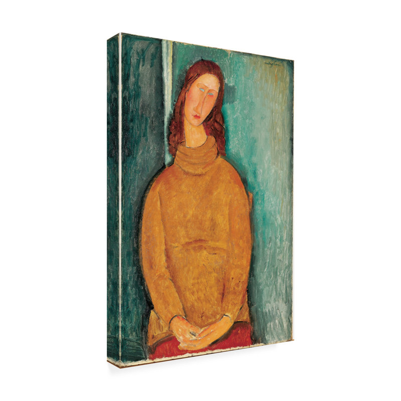 Reproduction d’art sur toile « portrait of Jeanne Hebuterne » par Modigliani