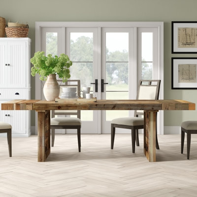 Lafond Extendable Solid Wood Dining Table