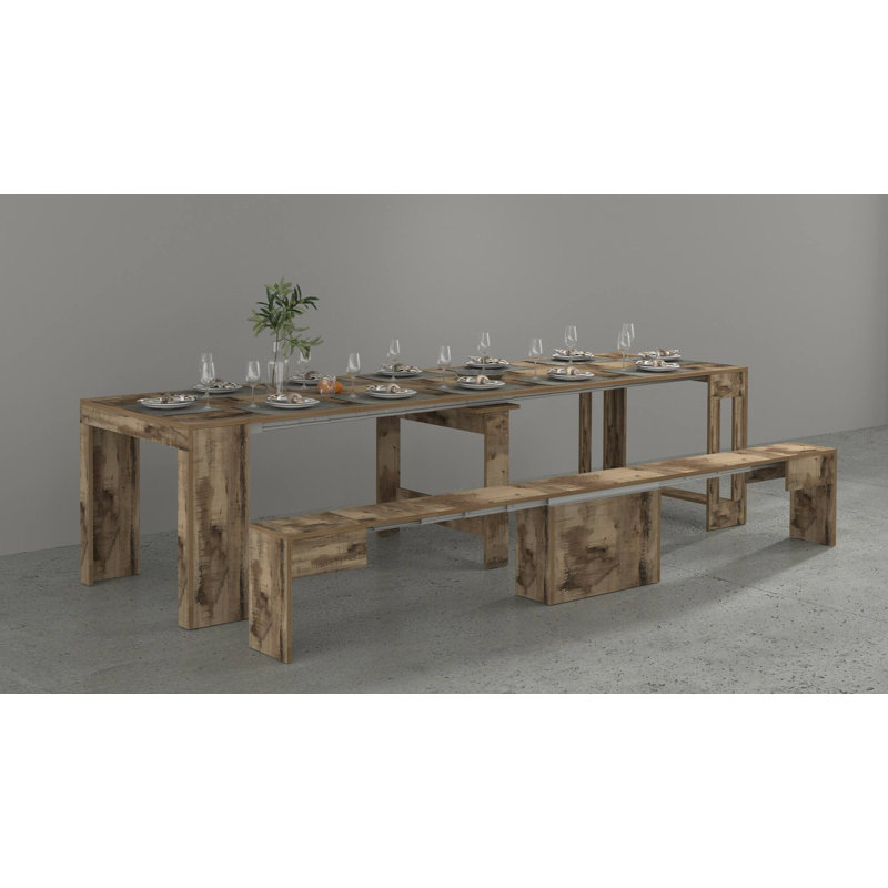 Barrecchia 4 - Person Dining Set, Maple