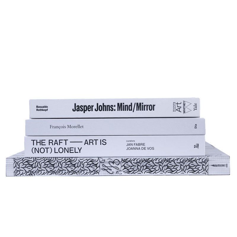 Modern White & Black ColorStak, S/4