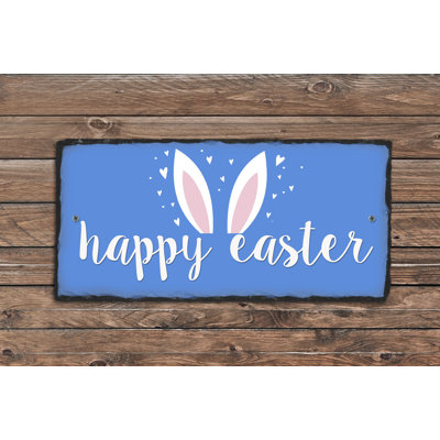 Plaque de jardin happy pâques Daggett