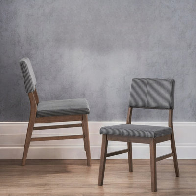 Ensemble de chaises d'appoint avec revêtement en velours côtelé pour une utilisation quotidienne pratique