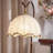 Solid Wood+Iron+Fabrics Round Floor Lamps-1124099250
