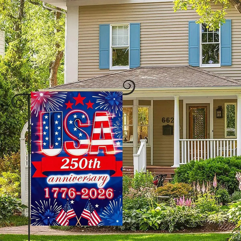 Décoration de fête drapeau des États-Unis, 250e anniversaire, 30 po x 45 cm