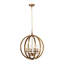 Lustre sphérique 6 lumières 20 pouces
