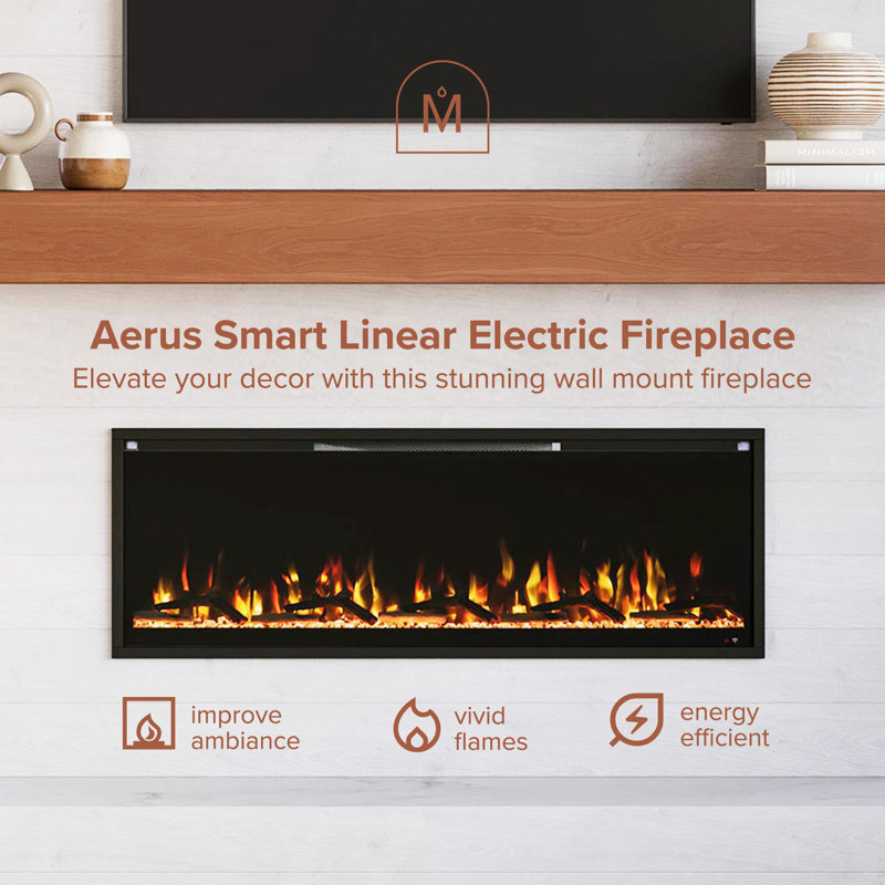 Wyman Linear Stone Mantel & 50" Firebox Me-2408m-stn-50