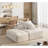Modern Oversized Modular Sectional Sofa,Sparkling Chenille Fabric Soft Cushion Sofa With 2 Pillows,DIY Combination Tufted Sofa,No Assembly Required-599702638