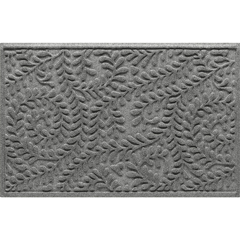 Paillasson intérieur / extérieur 23 po x 35 po WaterHog Boxwood, Rectangle 23 po x 35 po, Gris moyen