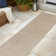 Alaire High-Low Minimalist Angle Geometric Beige/Cream Indoor/Outdoor Rug
