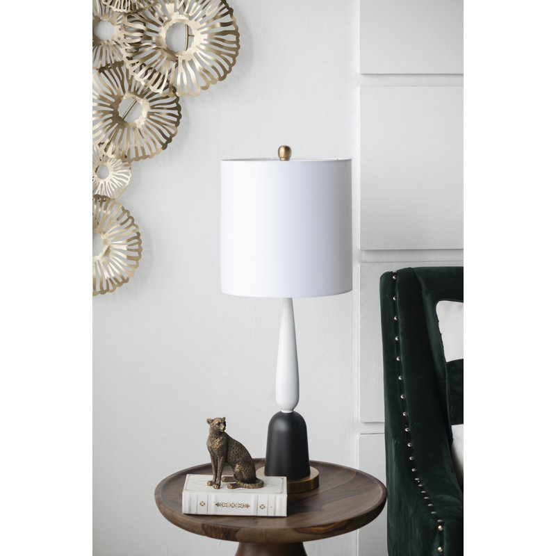 Lampe 30,2 po noir / blanc