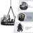 Essah Rustic Wagon Wheel Chandelier Dimmable Farmhouse Chandelier with Adjustable Chain for Dining Living Room Foyer-1234845593-1234845592-1234845574