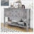 Cambridge Series Buffet Sideboard Console Table with Bottom Shelf-2079525670-1968273721